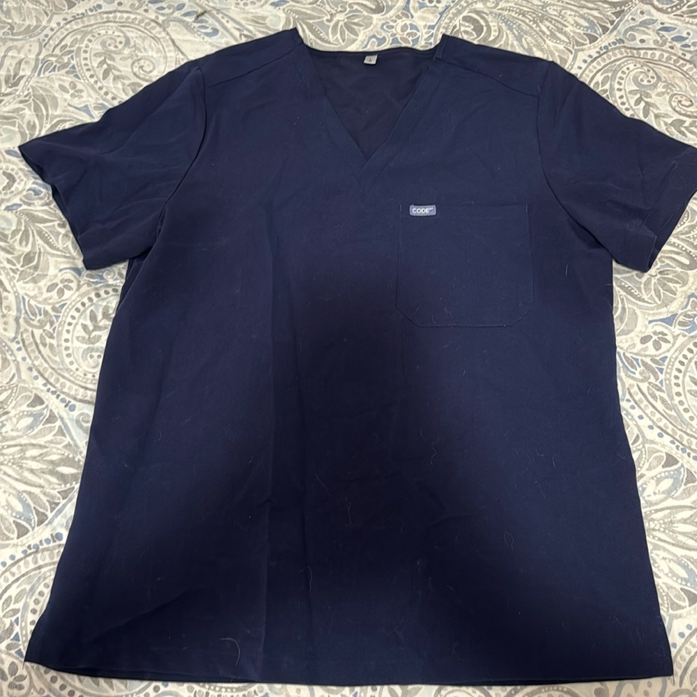 Code Nxt L Scrub top and XL Scrub bottom jogger style